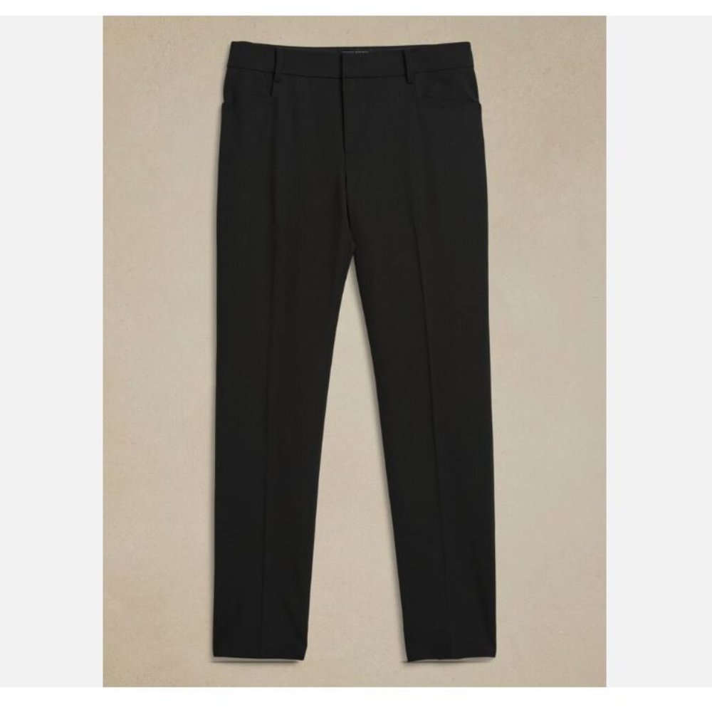 Banana Republic Black Siena Slim Italian Wool Ankle Pants Size 2/26 RETAIL $150 - Picture 7 of 7